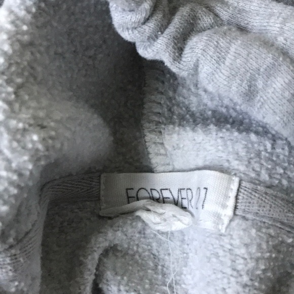 Forever 21 Basic Grey Hoodie - Picture 2 of 3